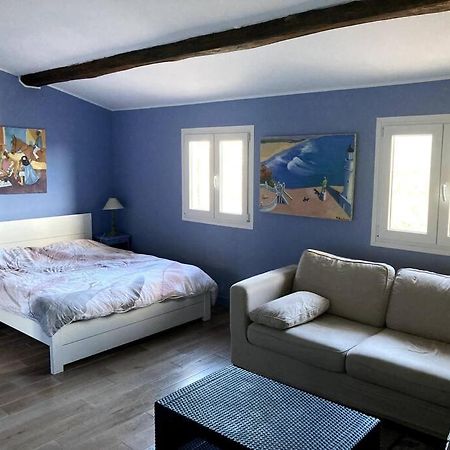 Ferienwohnung Agreable Chambre D'Hotes Avec Vue Sur Les Collines La Colle-sur-Loup Exterior foto